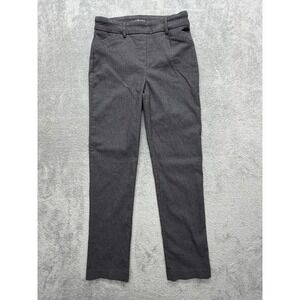 Hilary Radley Pants Womens Small Gray Twill Pull On Straight Leg Dress Work